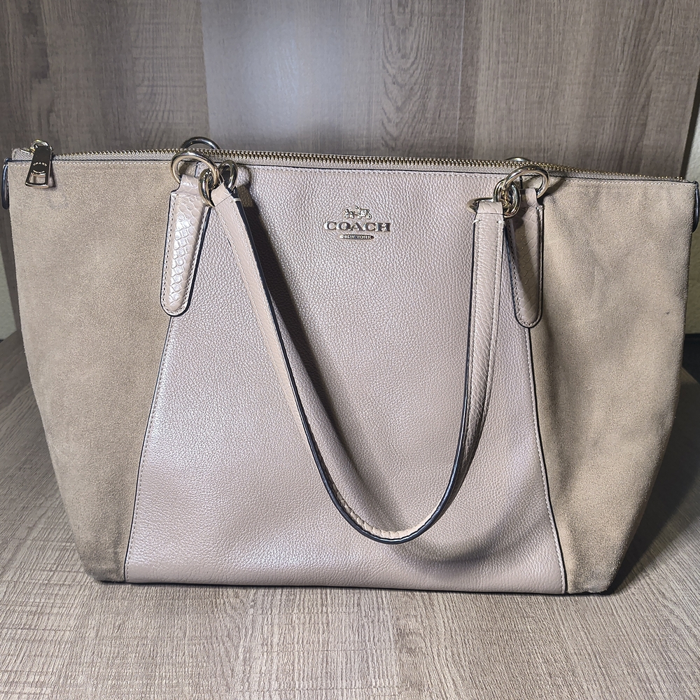 Coach Tan Leather Tote Bag